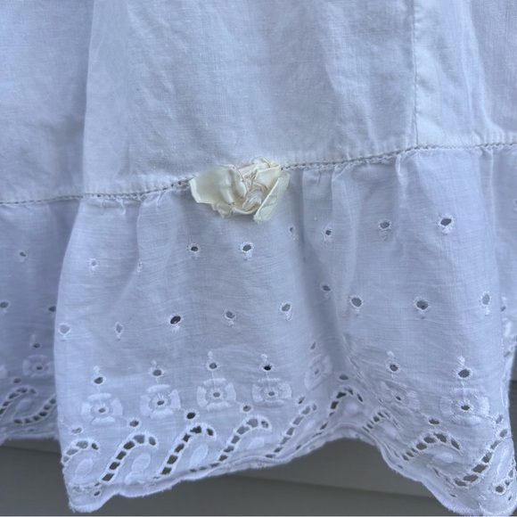 Vintage cotton half slip western white NOS - Picture 2 of 5